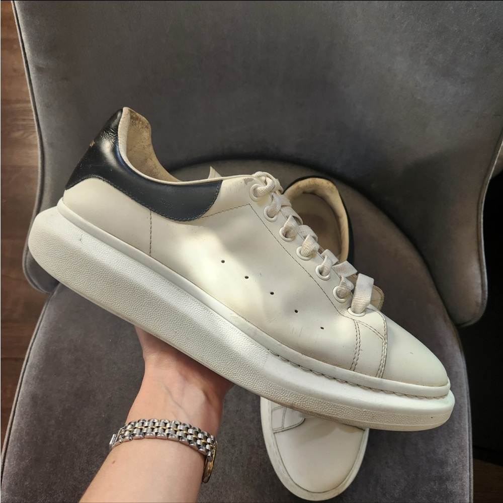 Alexander Mcqueen Exaggerated-Sole Leather Sneakers shoes size 45